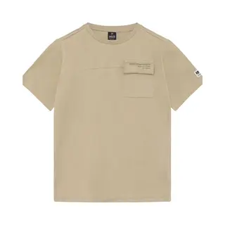 Indian Blue Jeans Loose Fit T-shirt Structure Polo's & T-shirts Jongens - Polo Shirt - Ecru - Maat 116
