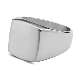 Lucleon Leigh Zilverkleurige Gravel Ring