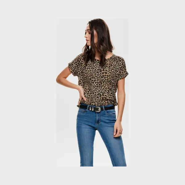 Only 15182852 Top (Kleidung) Runder Halsausschnitt Kurzärmel Elastan, Polyester, Viskose thumbnail
