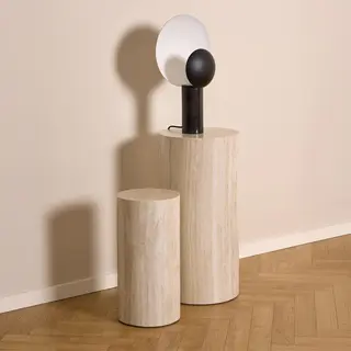 Giga Living Zuiltafel Lima - Beige Travertin - Ø34x70cm