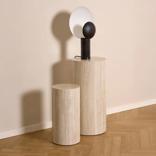 Giga Living Zuiltafel Lima - Beige Travertin - Ø34x70cm thumbnail