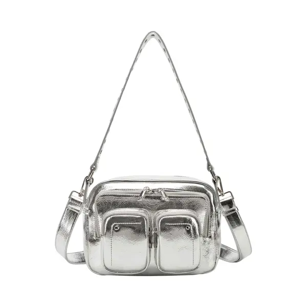 Nunoo Ellie Recycled Schoudertas Dames - Zilver thumbnail