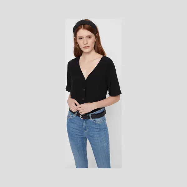 Pieces Pccecilie Ss Top Noos Bc Dames Top - Maat Xs thumbnail