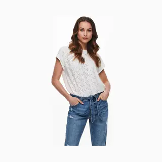 Only 15231005 Top (Kleidung) Runder Halsausschnitt Elastan, Polyester