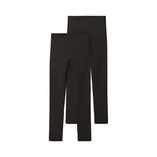 Name It Mädchen Nkfvivian 2p Noos Leggings, Schwarz (Black/Packed With Black 178466001), 110-116 Eu
