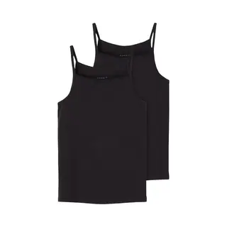 Name It Mädchen Nkfstrap Top 2p Noos Unterhose, Schwarz, 134-140 Eu