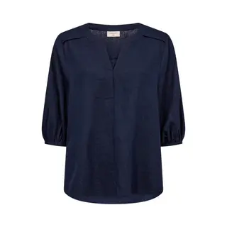Freequent Blouse Fqlava Blouse 204290 Navy Blazer Dames Maat - Xs