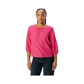 Object Blusen Noos Top Laila 3/4 - Raspberry Sorbet