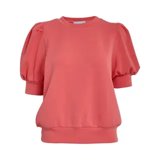 Minus Livana T-shirt Tops & T-shirts Dames - Shirt - Koraal - Maat L