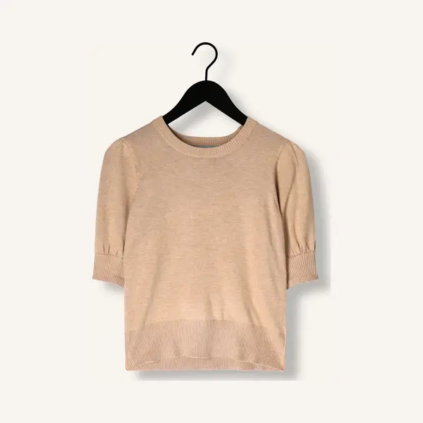 Minus Liva Knit Tee Tops & T-shirts Dames - Shirt - Beige - Maat Xs thumbnail