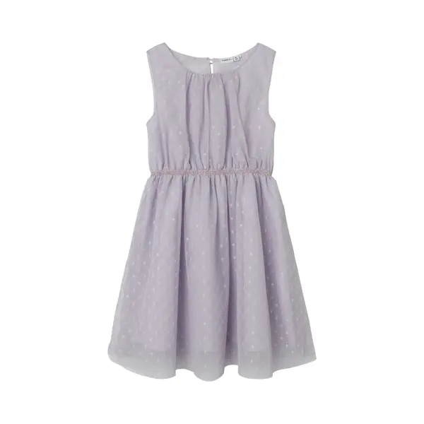 Name It Nkfvabos Spencer Noos Meisjes Jurk - Orchid PetalDetail, W. Tone In Tone Lurex - Maat 164 thumbnail