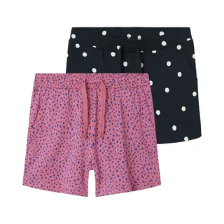 Name It Nkfvigga 2P Shorts Noos Meisjes Broek - Camellia RosePack, Pack W. Dark Sap Dots - Maat 152