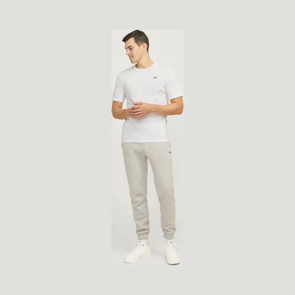 Jj Rebel Herren Jrebrebel Logo Tee Crew Neck Noos T-Shirt, Weiß, M Eu thumbnail
