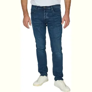 Jack & Jones Heren Jeans Broeken Jjiglenn Slim Fit Blauw Volwassenen