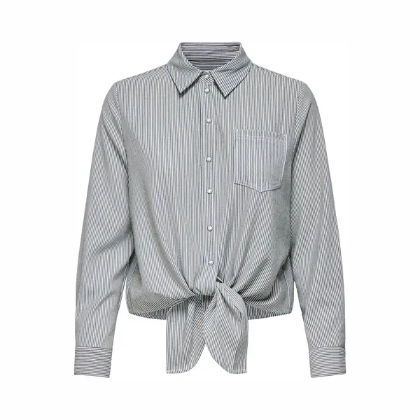 Only Damen Onllecey Ls Knot Shirt Noos Wvn, Pine Grove, X-Large thumbnail