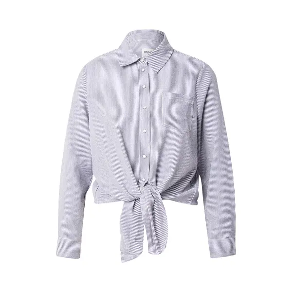 Only Blouse 'Onllecey' Saffier / Wit thumbnail