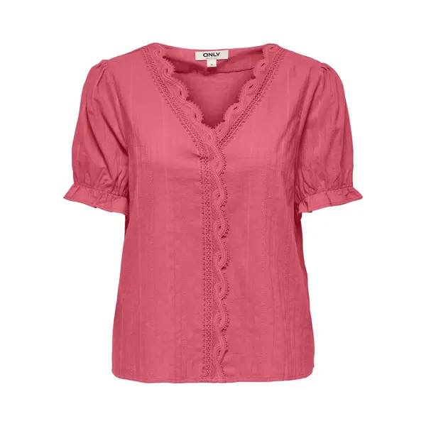 Only - Onlerika Ss V-Neck Top Wvn Cs - Meisjes - Blouses thumbnail