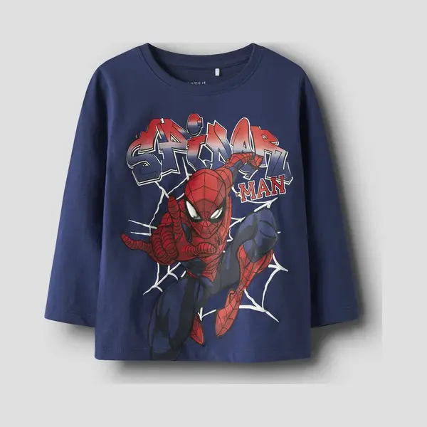 Name It - Nmmalvis Spider Ls Nreg Top Mar - Jongens - Lange Mouwen Shirts thumbnail