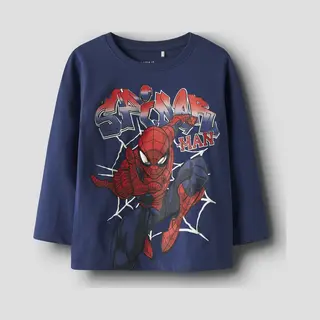 Name It - Nmmalvis Spider Ls Nreg Top Mar - Jongens - Lange Mouwen Shirts