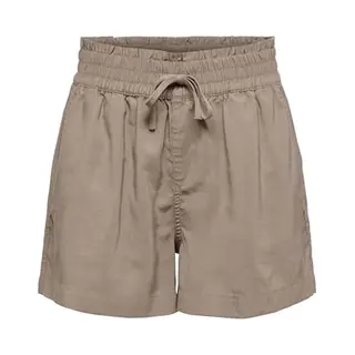 Only Broek Onlaris Life Pull Up Shorts Wvn Cc 15364117 Taupe Gray Dames Maat - M