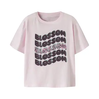 Name It Shirt Pastelgroen / Donkerlila / Rosa