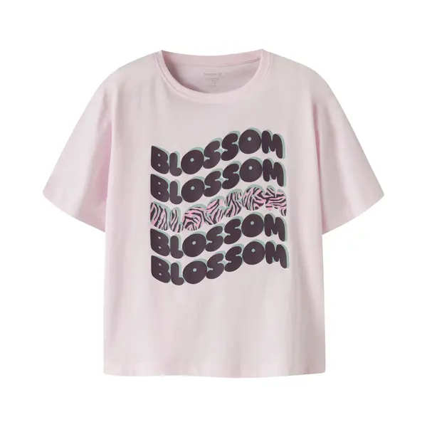 Name It Shirt Pastelgroen / Donkerlila / Rosa thumbnail