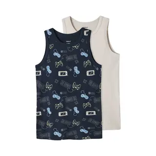 Name It Jungen Nkmtank Top 2P Gamer Noos, Navy Blazer, Numeric_158