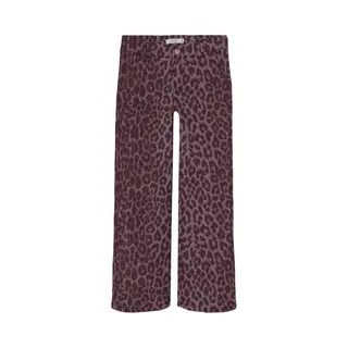 Name It - Nkfrose Wide Leo Twill Pants 4002-Td R - Meisjes - Broeken Denim - Maat 128