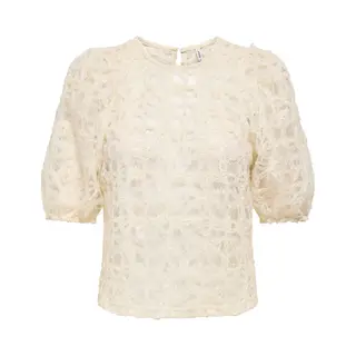 Only - Onlbenia S/S O-Neck Lace Top Jrs - Meisjes - Blouses