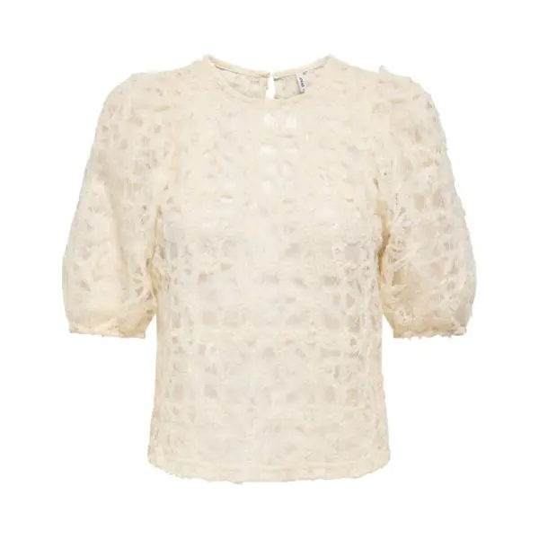 Only - Onlbenia S/S O-Neck Lace Top Jrs - Meisjes - Blouses thumbnail