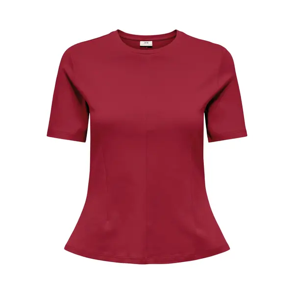 Jacqueline De Yong T-shirt Jdyeva Ss Top Jrs 15370716 Rhubarb Dames Maat - L thumbnail