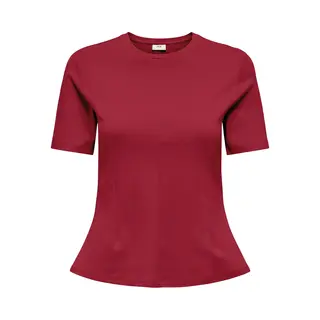 Jacqueline De Yong T-shirt Jdyeva Ss Top Jrs 15370716 Rhubarb Dames Maat - M