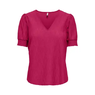 Only T-shirt Onldiana S/s V-neck Top Cs Jrs 15377884 Sangria Dames Maat - S