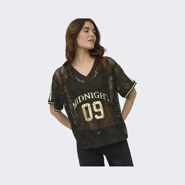 Only - Onljules S/S V-Neck Lace Top Wvn Ex - Meisjes - Blouses thumbnail