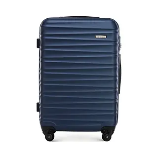 Wittchen Reisekoffer Rollkoffer Trolley Mittlerer Koffer Reisekoffer Hartschale Aus Abs Mittelgroßkoffer Mit 4 Spinner-Rollen Zahlenschloss Groove