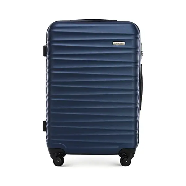 Wittchen Reisekoffer Rollkoffer Trolley Mittlerer Koffer Reisekoffer Hartschale Aus Abs Mittelgroßkoffer Mit 4 Spinner-Rollen Zahlenschloss Groove thumbnail