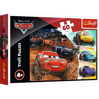 Trefl - Puzzles - "60" - Lightning McQueen with friends / Disney Cars 3