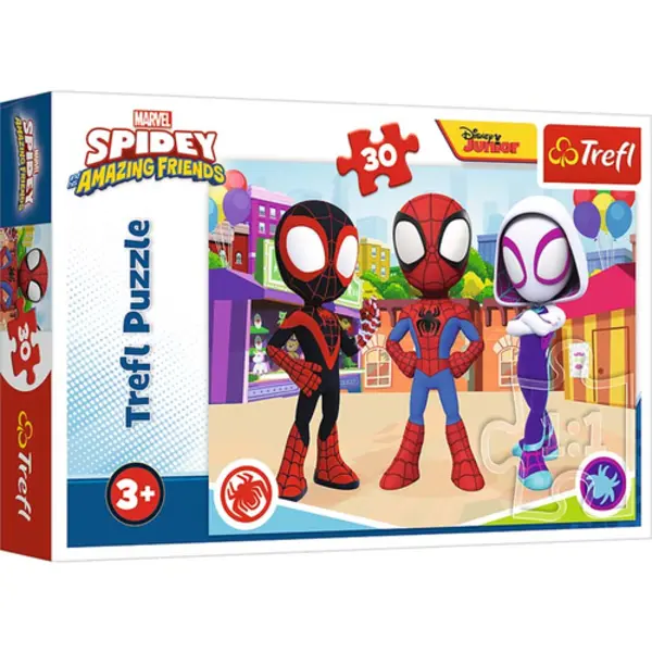 Trefl - Puzzles - "30" - The adventures of Spiday and friends / Spiday and his Amazing Friends thumbnail