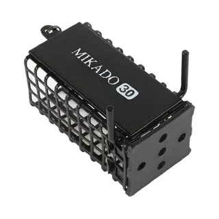 Mikado Voerkorf Vierkant Met Klauw 30g - Zwart - In-Line Feeder Voor Precisievissen | Duurzaam & Leadvrij