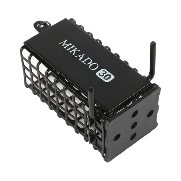 Mikado Voerkorf Vierkant Met Klauw 30g - Zwart - In-Line Feeder Voor Precisievissen | Duurzaam & Leadvrij thumbnail