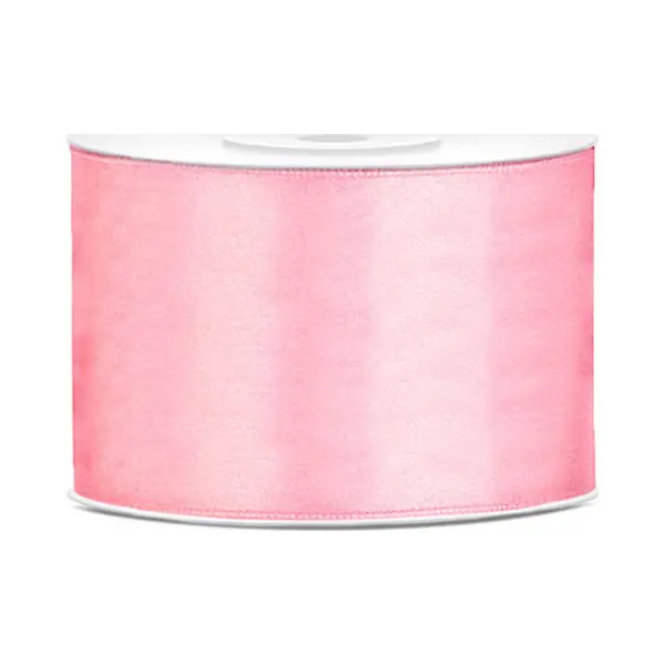 Partydeco Satijn Lint 50mm Roze (25m) thumbnail