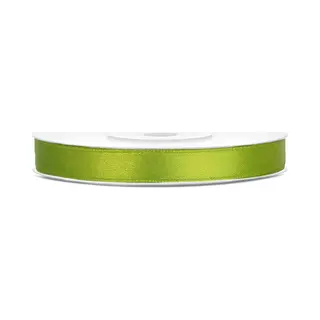 PartyDeco 25m Satinband Satin Geschenkband Hellgrün 6mm Breit