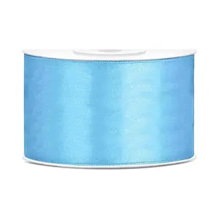 Party-Decoration Satijn Lint Lichtblauw 38mm 25m