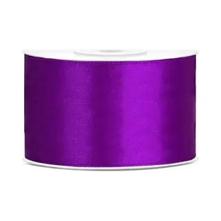 Partydeco Satijn Lint 38mm Paars (25m)