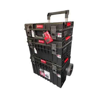 Qbrick System One 2.0 Technik Set Nr. 1 Werkzeugwagen Set + One 200 2.0 Technik + One 350 2.0 Technik + One Cart 2.0 Ip66 105, 4 L 640 X 440 X 900 Mm -