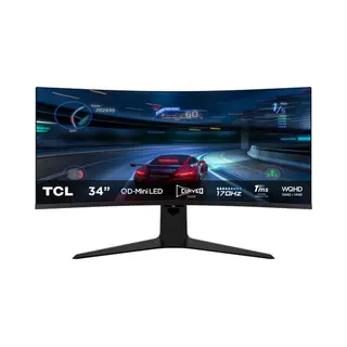 Tcl R83 34R83Q computer monitor 94 cm (37") 3440 x 1440 Pixels Led Zwart, Wit
