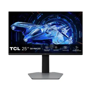 Tcl 25" Qd-Mini-Led 25G64 Monitor, Full Hd Resolution, 300Hz, Fast-Ips Panel, 600 Nits Hdr, 1ms Gtg Response Time, Amd Freesync Premium, G-Sync