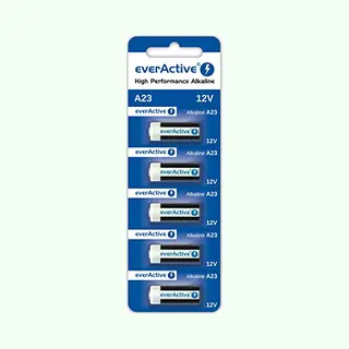 5 X EverActive Alkaline Batterijen MN21 A23 12V V23GA -23A (1 Blisterkaart)