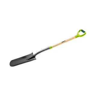 Verto 15G014 schop & plantenschopje Kunststof, Staal, Hout Zwart, Groen, Hout