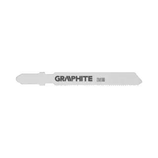 Graphite Decoupeerzaagjes, T-aansluiting, 75mm, 21tpi, Metaal En Inox, 2 Stuks Op Blister, Hss-bi Metaal